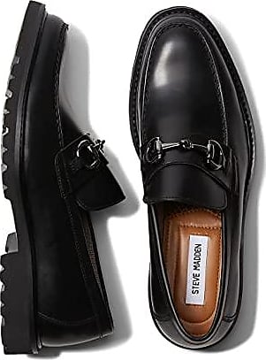 for Men Steve Madden Leather Covet Loafer in Cognac Leather Save 40% Mens Slip-on shoes Steve Madden Slip-on shoes Black 
