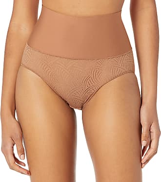 Maidenform Womens Tame Your Tummy Shaping Brief with Cool Comfort Dm0051, Caramel Swing Lace, Medium