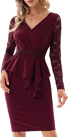 Dresses for Women Maxi Dress Hoasmtel Casual Plus Size Loose V-Neck Tie-dye Print Dress Sleeveless Peplum Dress 