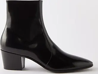 Saint Laurent XIV 70mm leather ankle boots - Black