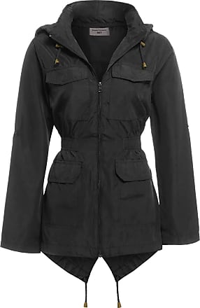 SS7 Womens Black Camouflage Parka Raincoat Sizes 8 to 24