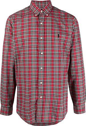 POLO RALPH LAUREN Button-Down Collar Checked Cotton-Flannel Shirt
