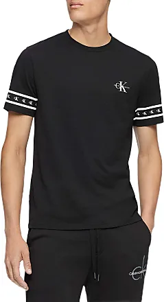 Calvin Klein Upf 40+ Short Sleeve Quick Dry Swim Shirt in Black for Men