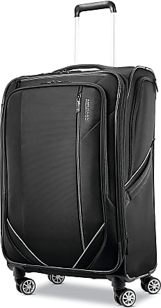 American Tourister American Tourister Zoom Turbo Softside Expandable Spinner Wheel Luggage, Black, Checked-Medium 25-Inch