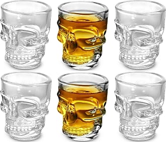 Circleware 042735 Huge Set of 36 Bourbon & Best Selling Liquor Beverages Limited Edition 36pc Brandy Austria Shot Heavy Base Drinking Whiskey Glass Glassware Cups for Vodka 