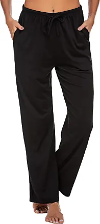 Women Plush Lounge Pants Soft Pajama Pants with Pocket Warm Bottoms  Drawstring Pj Pants 