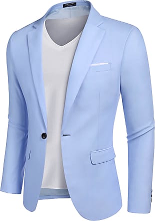 COOFANDY Mens Casual Blazer Jacket Slim Fit Sport Coats Lightweight One Button Suit Jacket 