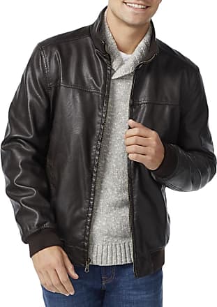 tommy hilfiger bomber leather jacket