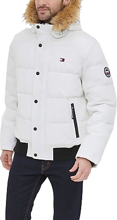 white tommy hilfiger puffer jacket
