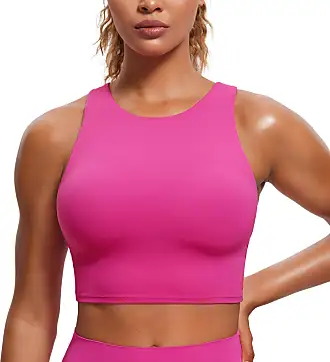 DODOING Women's Zip Front Sports Bra High Impact Support Running Tank Tops  Racerback Breathable Workout Yoga Bras 