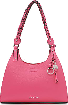 Calvin Klein SaffiaNo Leather Satchel Top Handle Bag