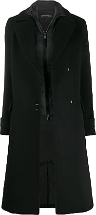 armani black coat womens