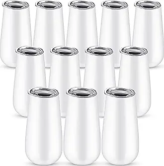 8 Pack Insulated Champagne Tumblers Stemless Champagne Tumbler 6 Oz  Champagne Fl