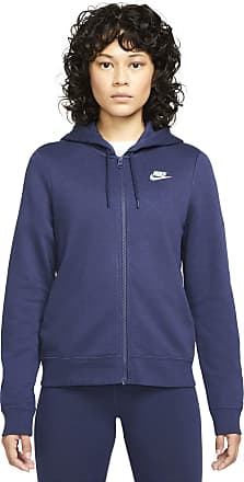 navy blue nike zip up moletom com capuz womens