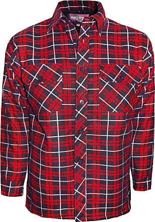 Tokyo Laundry Mens Check Shirt Padded Plaid Warm Cotton Quilted Work Jacket