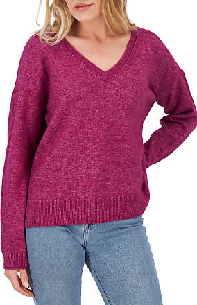 Lucky Brand Sweater Womens Extra Small Red V-Neck Pullover Cashmere Blend