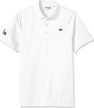 lacoste white golf shirt