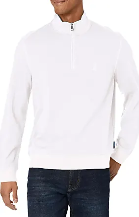 Polo Ralph Lauren Mens Quarter Zip Estate Rib Sweater (XL, Chic Cream)