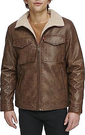 Faux Leather Boss Puffer - Cinnamon Brown