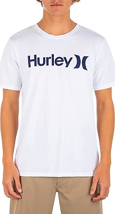 Hurley Big Boy's Short Raglan Sleeve T-Shirt Tee Blue Marled Henley S/M/L/XL 