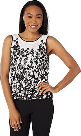 BCBGMAXAZRIA Womens Floral Embroidered Crop Top 