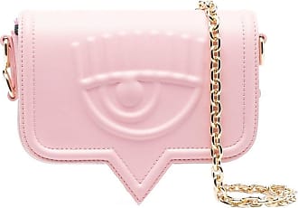 Chiara Ferragni embossed-eye wallet-on-chain, Pink