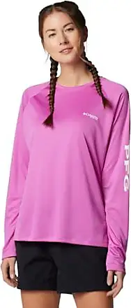  Columbia Women's Tidal Tee Hoodie, Bright Lavender/White Logo,  X-Large : Clothing, Shoes & Jewelry
