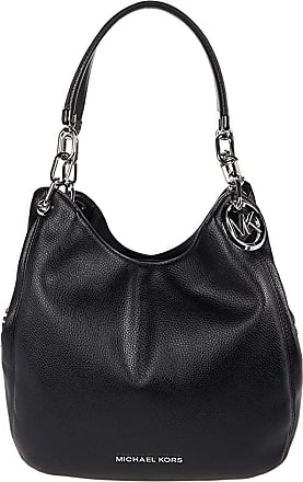 black and grey michael kors purse