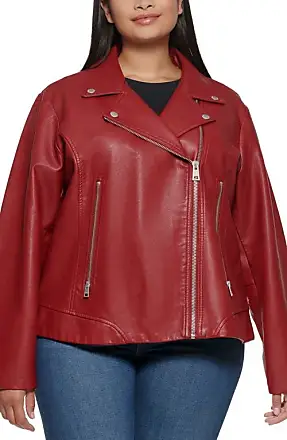 Lauren Ralph Lauren Plus-Size Faux-Leather-Trim Jacquard Blazer