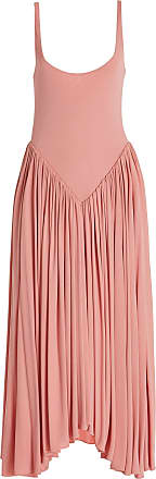 Khaite Womens Lynn Pleated Midi Dress - Neutral/black - Moda Operandi