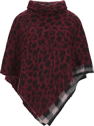 Poncho Bordeaux rot Mode Pullover Ponchos 