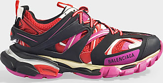 Men Balenciaga Track Nylon Mesh and Rubber Sneakers Orange