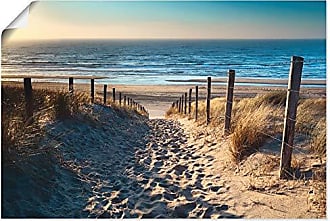 Leinwand-Bilder 100x50 Wandbild Canvas Kunstdruck Sonne Meer Strand Landschaft 