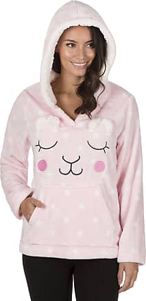 Ladies Novelty Hooded Animal Snuggle Fleece Bed Jacket Lounge Top Hoodie Jumper