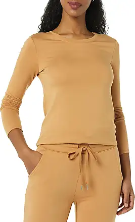 Essentials Women's Supersoft Terry Regular-Fit Long-Sleeve Shirttail  Hem Shirt (Previously Daily Ritual)