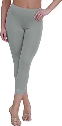 Roman Originals Cropped Legging for Women UK Ladies Capri Pants Stretch  Crop Trouser Yoga Gym Shorts Cotton Elasticated High Waist 3/4 Length  Sports Workout Regular Plus Size - Black - Size 10 