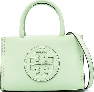 Tory Burch Perry Pickstitch Small Triple-Compartment Tote Handbags Pine Frost : One Size