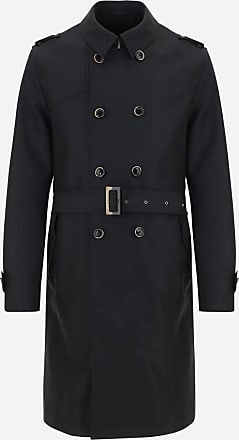 SS7 Mens Casual Fully Lined Trench Coat Black Sizes S M L XL 