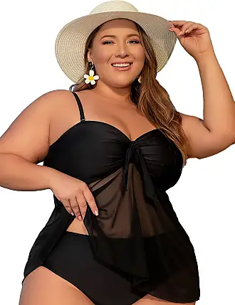 SOLY HUX Womens Plus Size Bodysuit Scoop Neck Short Sleeve T Shirts Skinny  One Piece Bodysuit Summer Basic Tops Solid Black 0XL at  Women's  Clothing store