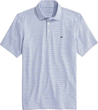 vineyard vines Men's Destin Stripe Sankaty Performance Polo, Blue Depth  Tejeda, Medium at  Men's Clothing store