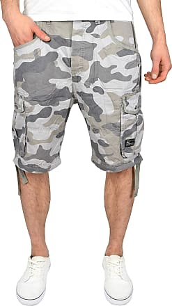 MENS CROSSHATCH DESIGNER CASUAL ARMY CAMOUFLAGE SHORTS 