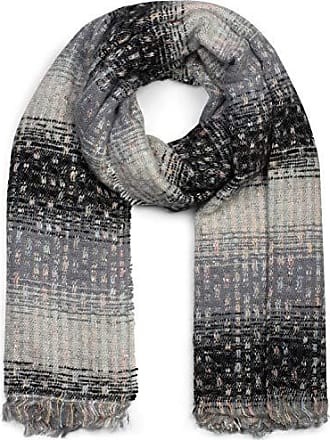 foulard 01017108 styleBREAKER écharpe unisexe avec motif bicolore à rayures et carreaux et franges hiver 