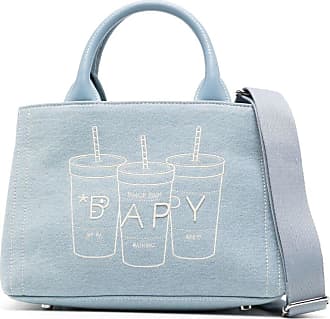 BAPY By A BATHING APE Women's Twist Top Handle 2-Way Handbag BAPY Logo  Motif