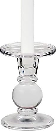 Set of 12 Biedermann & Sons Clear Glass Gem Pillar Candle Holders