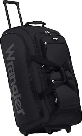 Wrangler 4 Piece Rolling Hardside Luggage Set, Sharkskin