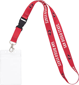 University of Nevada Las Vegas Lanyard UNLV Rebels Car Keys College ID  Badge Holder Keychain Detachable Breakaway Snap Buckle (w/ Pouch Red)