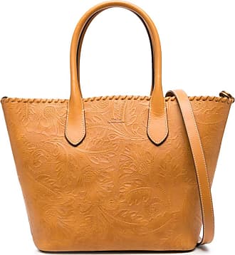Extra Large Bellport leather-trimmed embroidered canvas tote