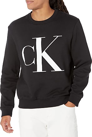 Calvin Klein Logo Jacquard Crew Sweat CK Black