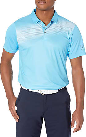 PGA TOUR Herren Ss Shadow Palm Print Polo Golf-T-Shirt 