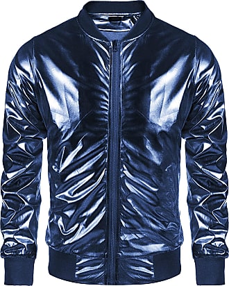 DGSYSHML Men's Women's Bomber Jacket Varsity Jacket Everyday Casual School  Cotton Fleece Classic Clothing (Blue,Medium) at  Men's Clothing store